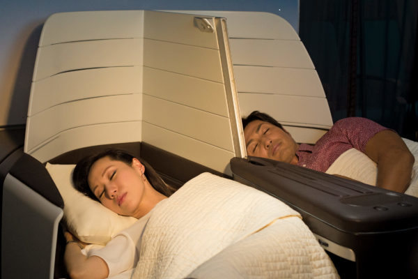 1B2A1001 Rae Huo photo 5/16. Buyout. Hawaiian Airlines Lie Flat, International Couple sleeping